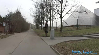 Czech bitch during alley fuck