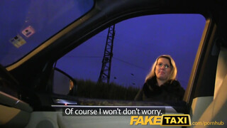 I missed the bus, but that's okay, 'cause now I got a hard-fucked taxi driver driving me home