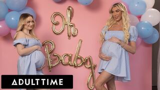 Szexi kismamák forró hármasban: Rylee Blake és Aubrey Kate egy hűtlen férjjel élvezik egymást!