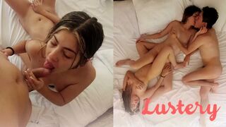 Csábos latin amatőrök együtt élvezik a vad szenvedélyt