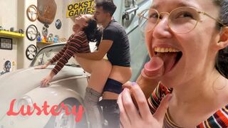 Cuki amatőrök esnek egymásnak a garázsban szenvedélyesen