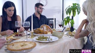 Hálás köszönet a mostohaanya duzzadó melkeiért és csúszós puncijaiért