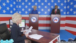 Parker Swayze és Bernie vadul izgató Trump-Clinton szexjátékában